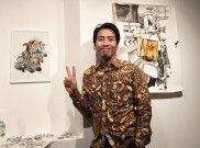Lukisan Kesibukan Jalanan Jakarta dalam Pameran Tunggal Emte ‘REST.LESS.NEST: Life in a Megacity’