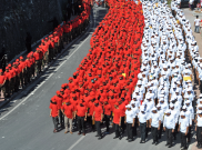 Sekitar 3.500 Orang Ikuti Kirab Merah Putih di Banjarmasin 