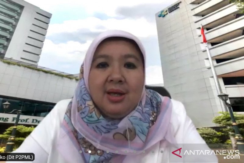 Juru bicara vaksinasi COVID-19 dari Kementerian Kesehatan Siti Nadia Tarmizi. (ANTARA/Muhammad Zulfikar)