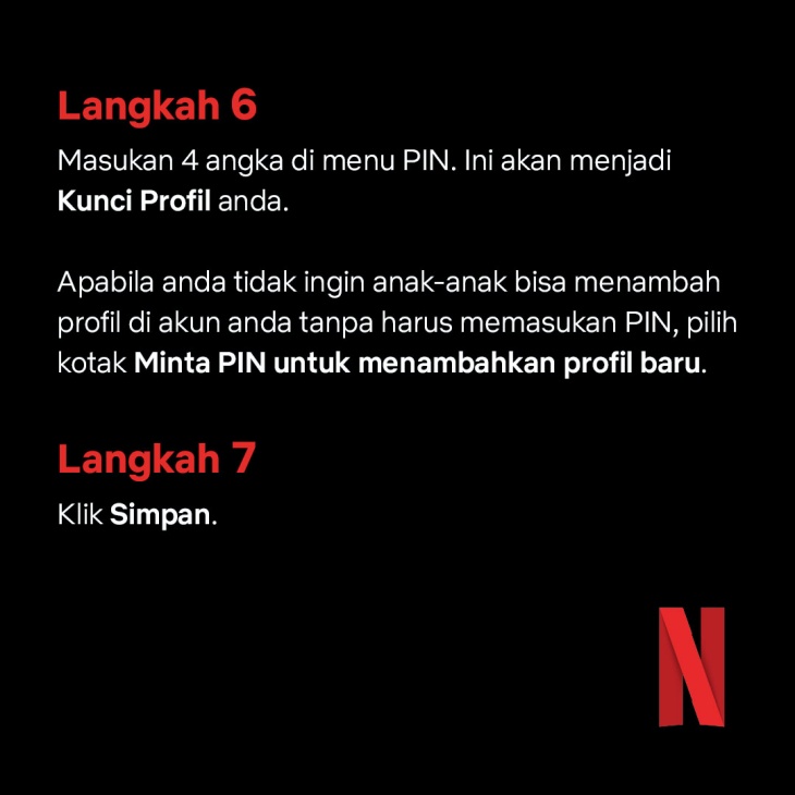 Netflix - Cara Mengunci Profil di Akun Anda. (Foto Ist)