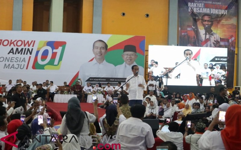 Kampanye di Makassar, Jokowi: Jangan Pernah Remehkan TNI