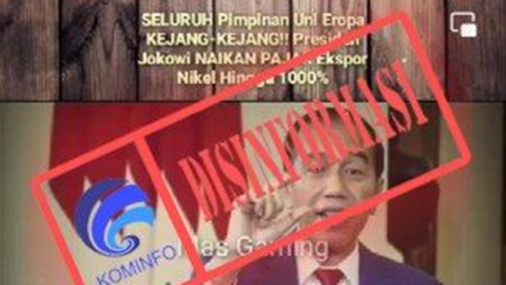 [HOAKS atau FAKTA]: Presiden Jokowi Naikkan Pajak Ekspor Nikel 1.000 Persen