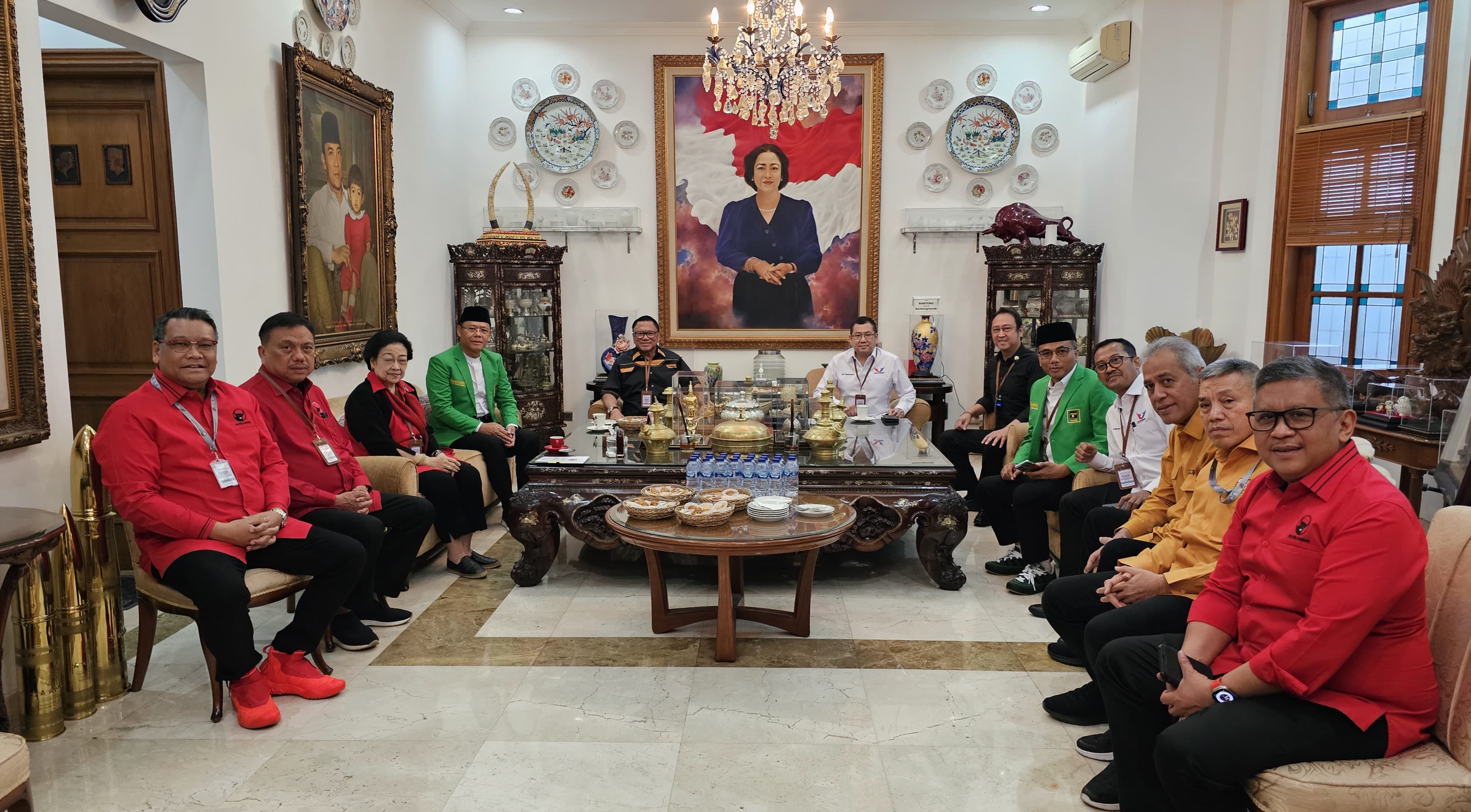 Rumah Megawati Mulai Didatangi Ketum Parpol Pendukung Ganjar-Mahfud