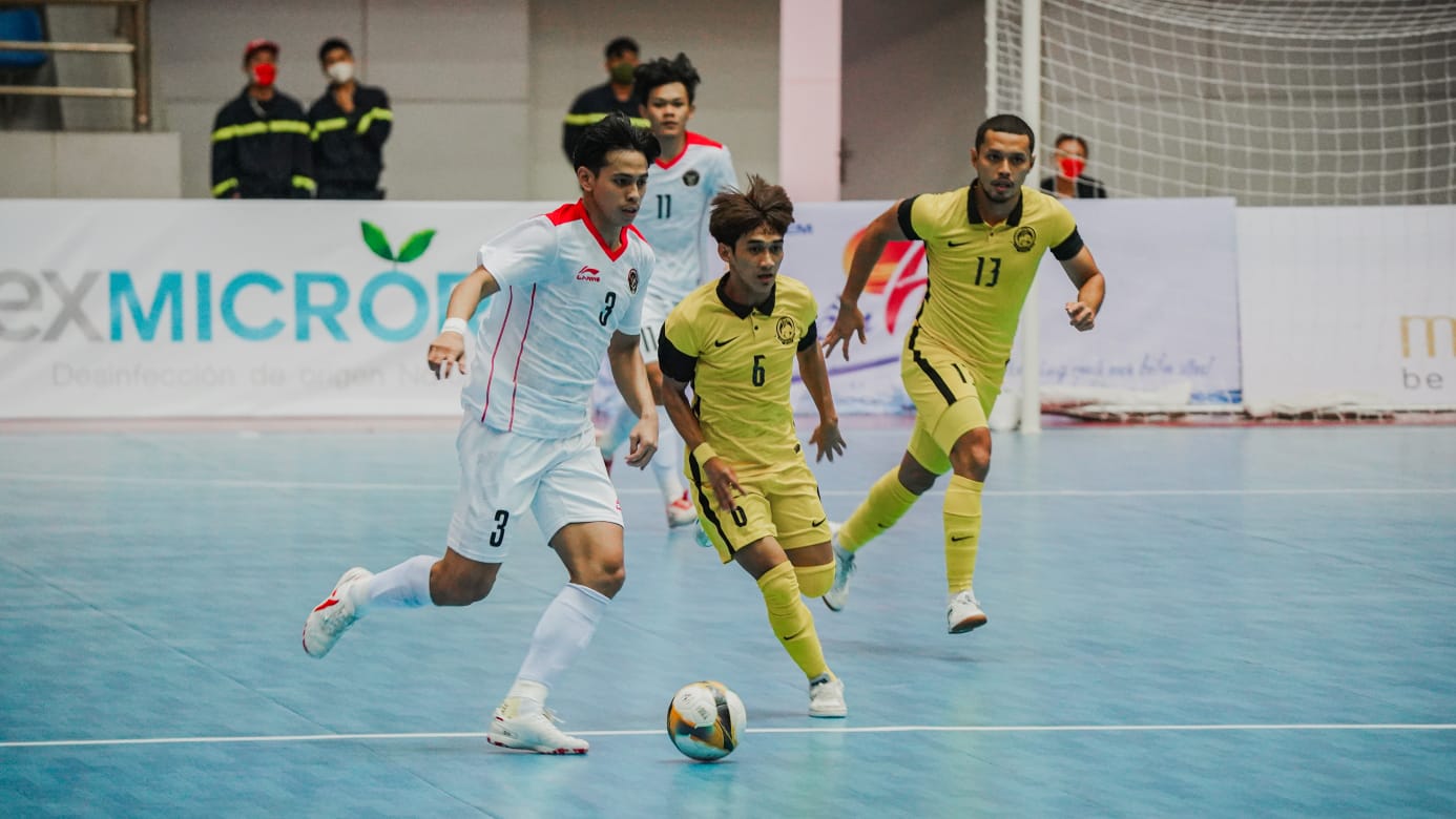 Timnas Futsal Indonesia melawan Malaysia. (Foto: NOC Indonesia/MP Media/Louis Figo)