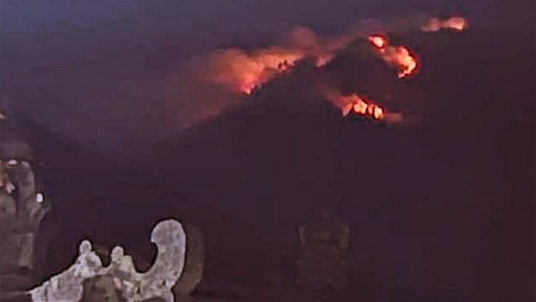 Cuaca Panas, 75 Ha Hutan di Gunung Agung Bali Terbakar