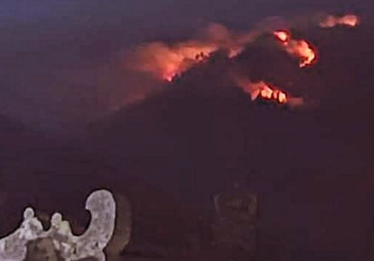 Cuaca Panas, 75 Ha Hutan di Gunung Agung Bali Terbakar
