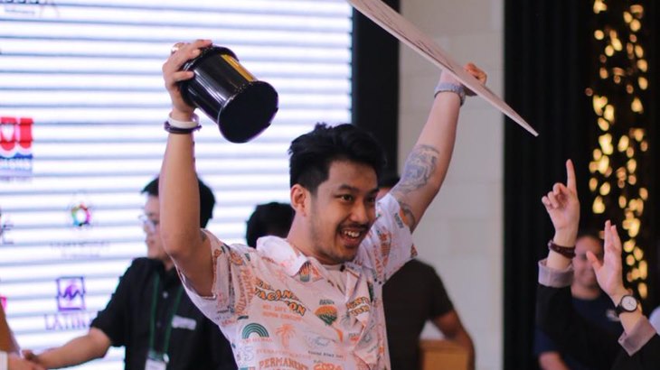 Muhammad Aga, Sabet Juara Kompetisi Barista Nasional