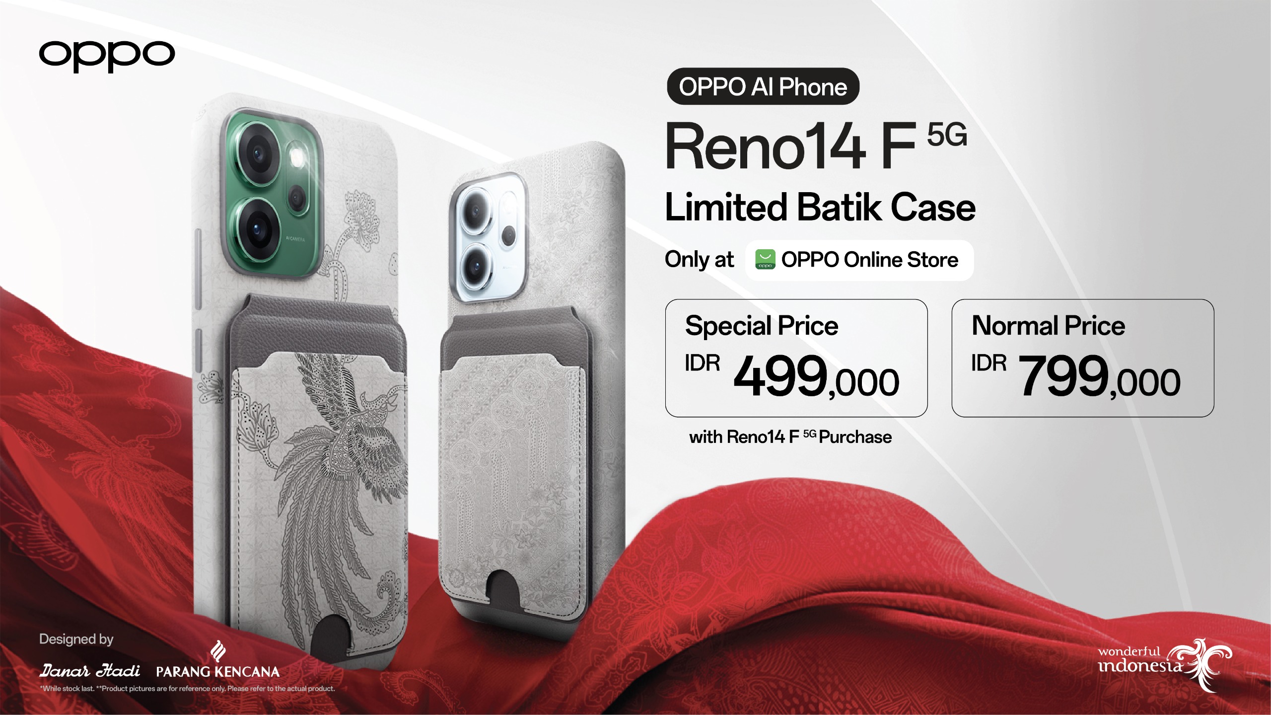 Sambut HUT ke-80 RI, OPPO Indonesia Rilis Case Batik Eksklusif untuk Reno 14 F Series