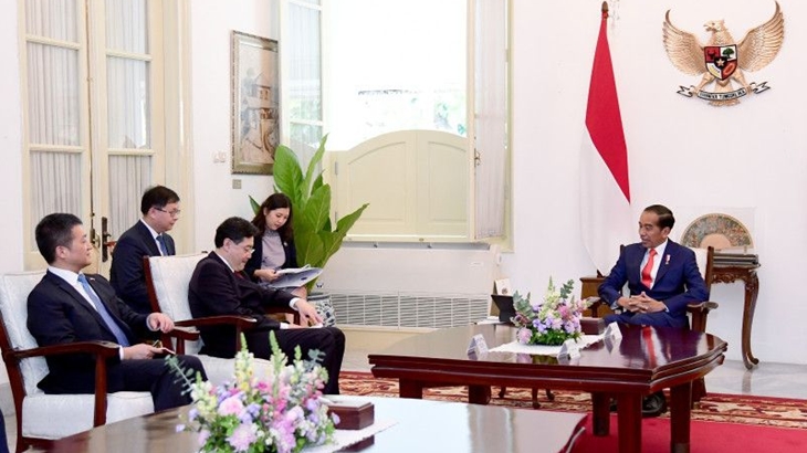 Presiden Jokowi Terima Kunjungan Kehormatan Menlu Tiongkok