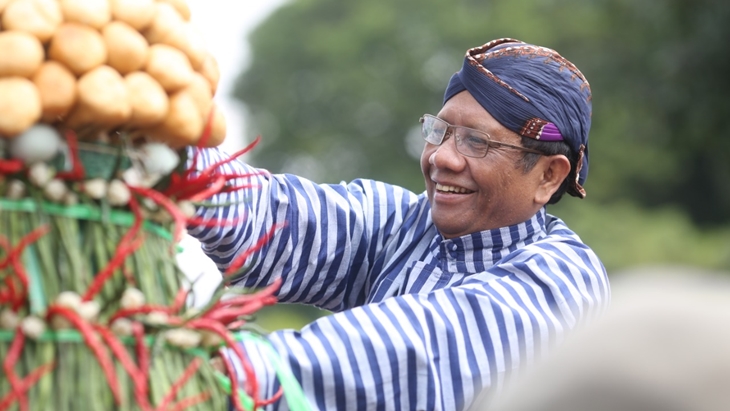 Mahfud MD di Keraton Yogyakarta (Foto: Teresa Ika)
