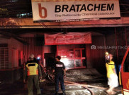 Toko Bahan Kimia Ludes Terbakar, Kerugian Capai Ratusan Juta