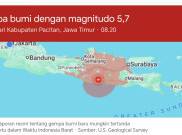 Gempa M 5,7 Guncang Pacitan, Getaran Terasa hingga Bali