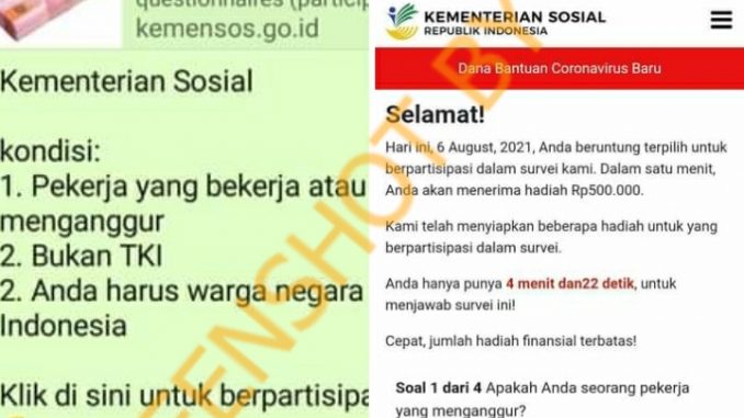 Tangkapan layar hoaks. (Foto: Mafindo))