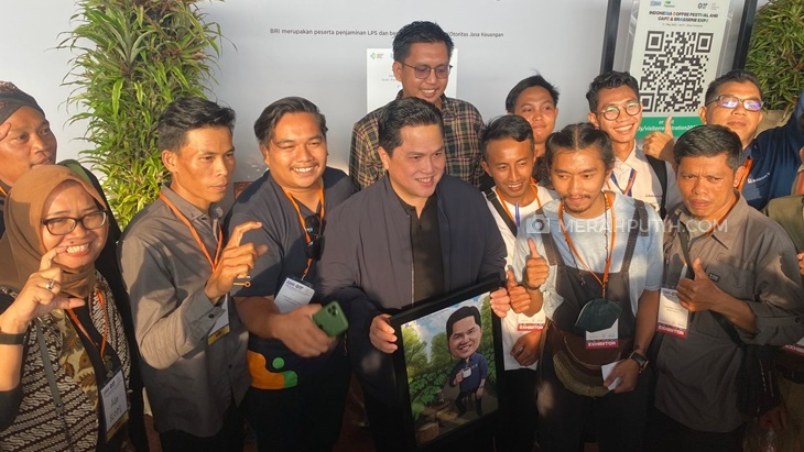 Erick Thohir Kunjungi Indonesia Coffee Festival 2023