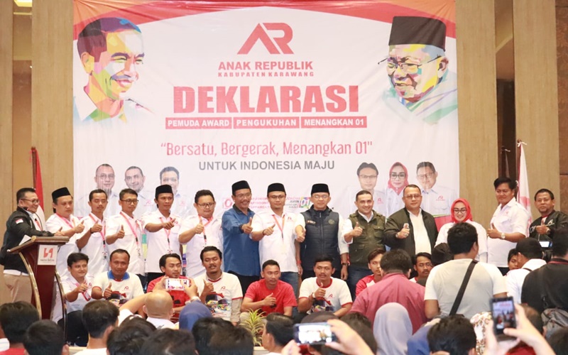 Deklarasi dukungan terhadap pasangan Jokowi-Ma'ruf di Karawang