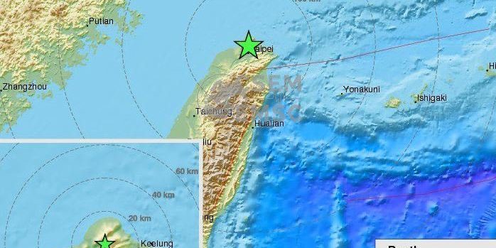 Taiwan Diguncang Gempa 5,7 SR