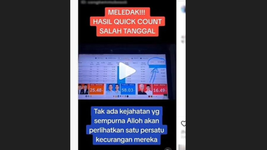 [HOAKS atau FAKTA]: Hasil Hitung Cepat Tersedia Sebelum Pencoblosan