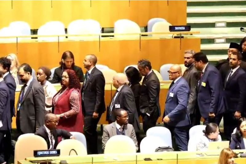 Indonesia Ikut Aksi Walk Out Saat  Benjamin Netanyahu Pidato di  Sidang ke-81 Majelis Umum PBB