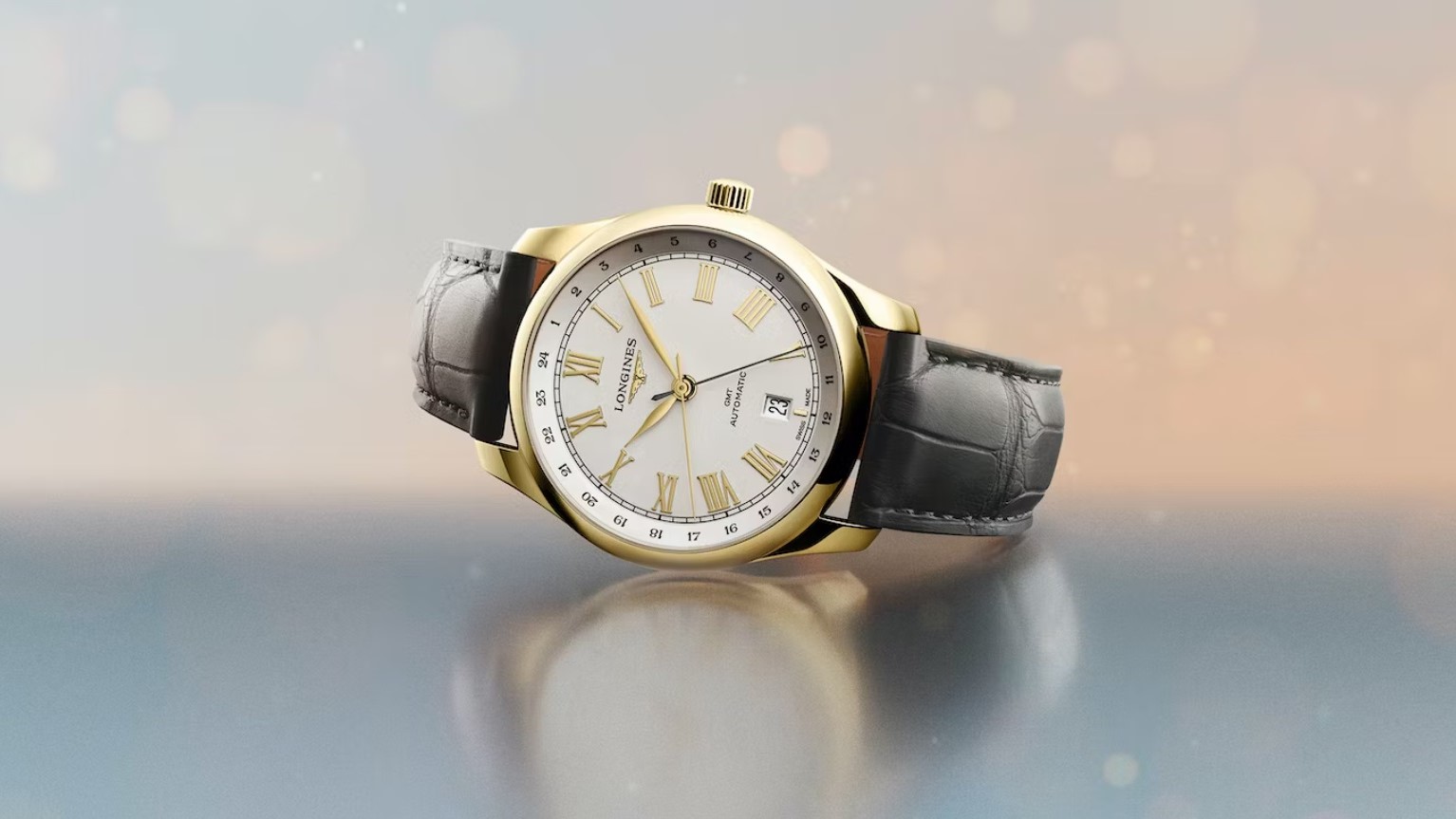 Longines Luncurkan Arloji Master Collection GMT Berbalut Emas Kuning