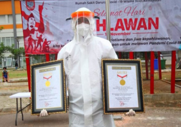RSD Wisma Atlet Dapat Dua Rekor Muri Sekaligus