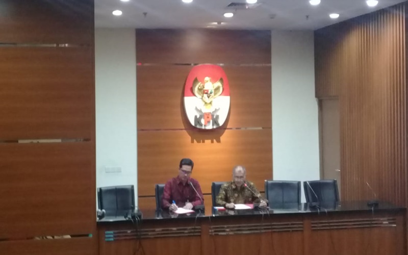 Agus Rahardjo menyampaikan penetapan tersangka politisi PDIP Nyoman Dhamantra
