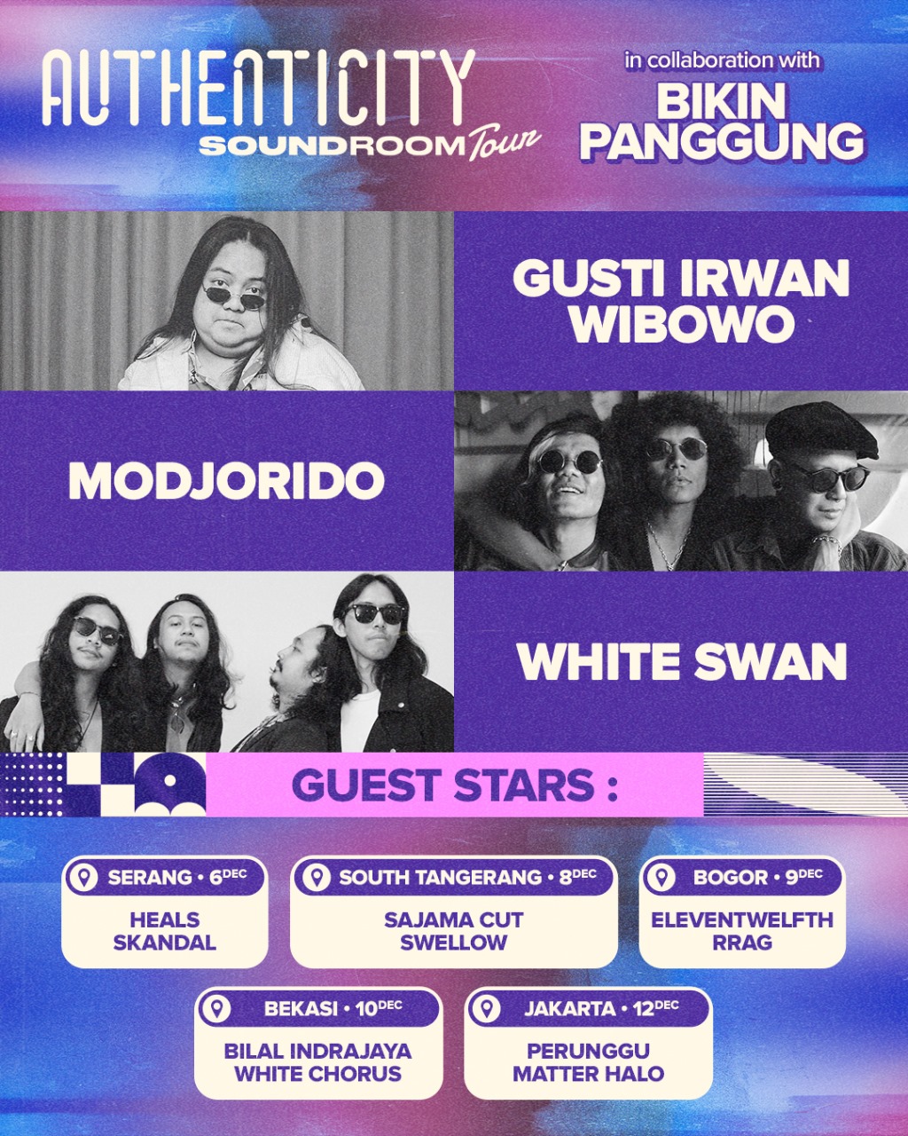 3 musisi terpilih dalam Authenticity Soundroom 2024