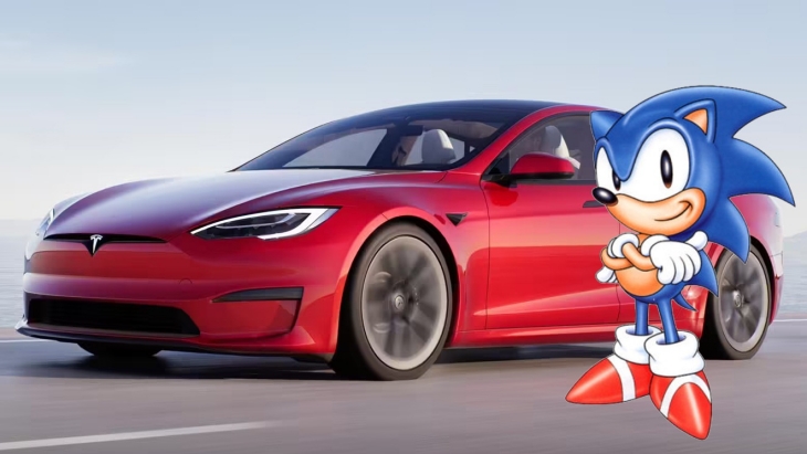 Game 'Sonic the Hedgehog' Hadir di Mobil Tesla