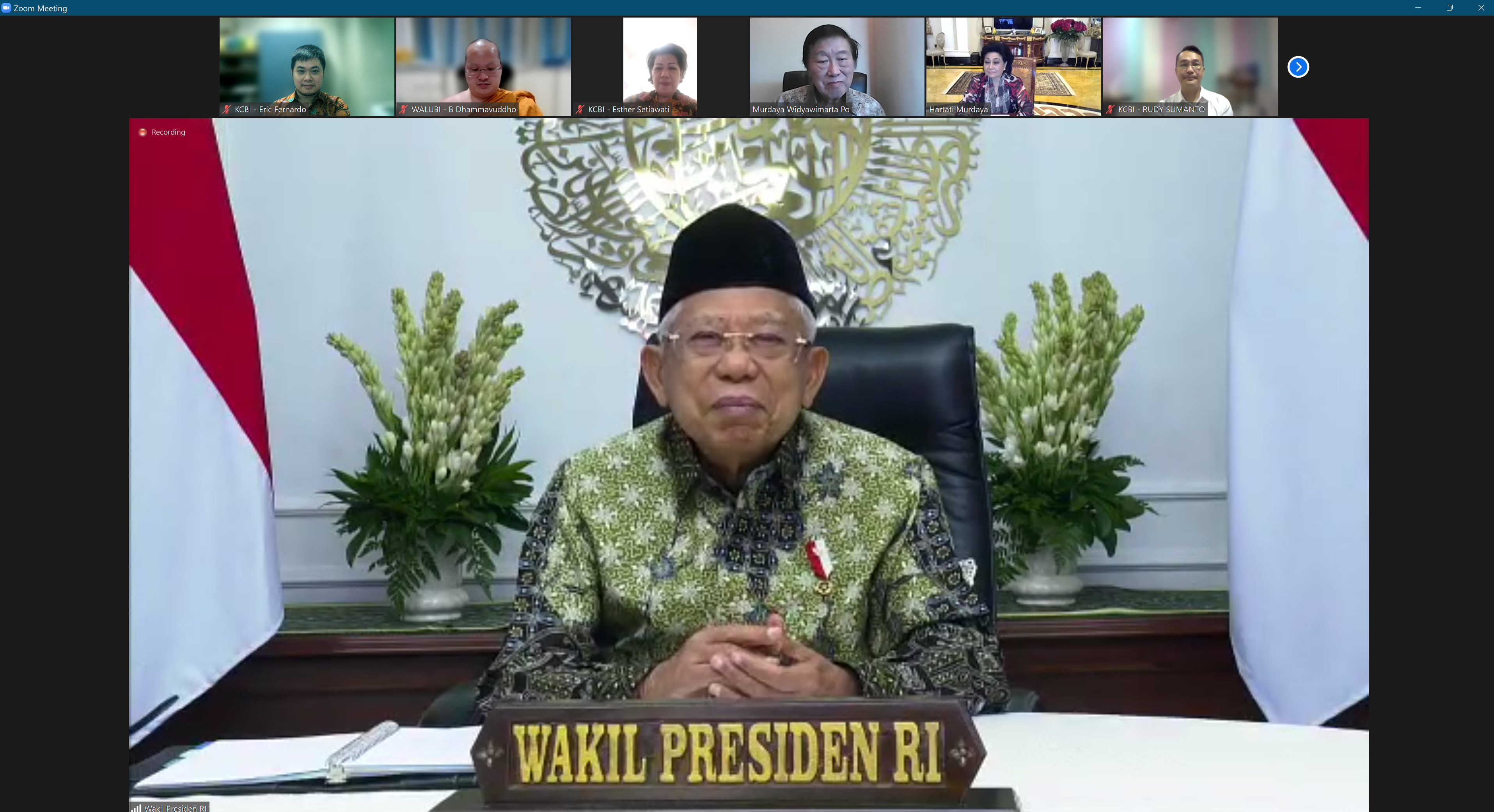 Pastikan Buka Pasamuan Nasional 2021, Wapres Ma'ruf Beri Pesan Khusus ke KCBI  