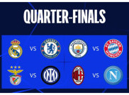 Real Madrid Tantang Chelsea dan Duel Wakil Italia di Perempat Final Liga Champions