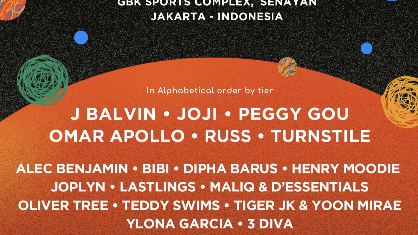 J Balvin, BIBI, hingga Joji Masuk Daftar Penampil We The Fest 2024