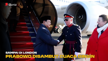 Sampai di London, Prabowo Disambut Cuaca Dingin