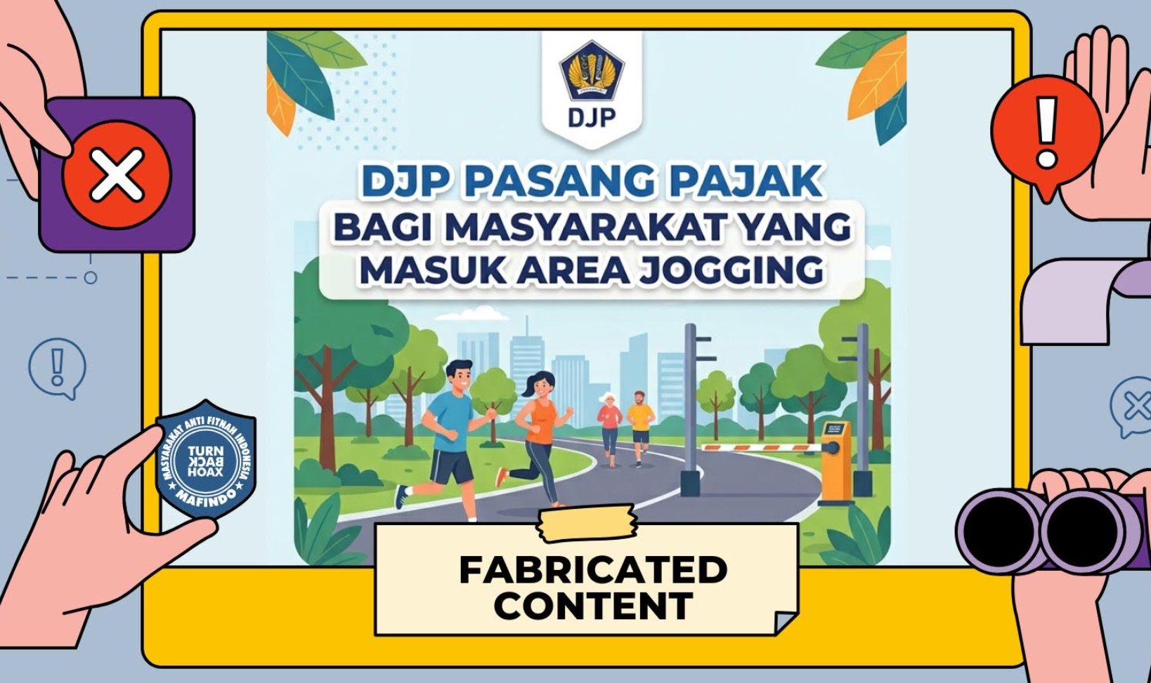 [HOAKS atau FAKTA]: Jogging di Area Tertentu Akan Dipungut Pajak
