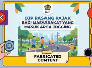 [HOAKS atau FAKTA]: Jogging di Area Tertentu Akan Dipungut Pajak