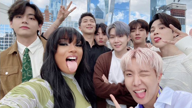 BTS dan Megan Thee Stallion Tampil Bareng di American Music Awards 2021