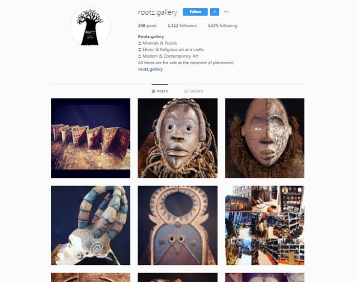 Tangkapan layar dari Instagram @rootz.gallery). (Foto: Instagram)