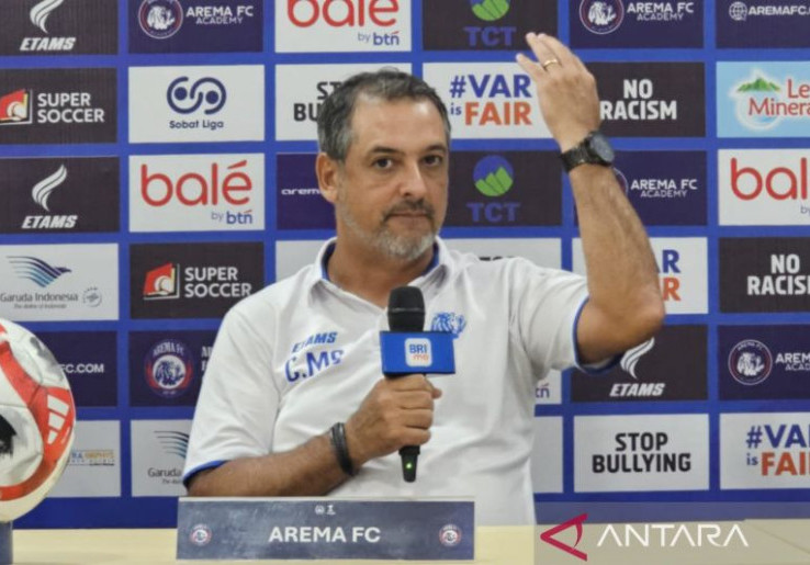 Marcos Santos Tidak Ingin Arema FC Loyo Hadapi Persebaya, Fisik Terus Digenjot Jelang Pertemuan di Derbi Jatim
