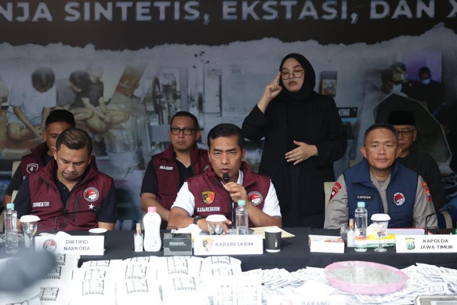 Bareskrim Bongkar Pabrik Narkoba Berkedok EO di Malang