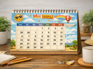 Kalender Mei 2026 Lengkap dengan Tanggal Merah, Libur Nasional, dan Cuti Bersama