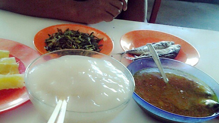  Onyop sebutan lain untuk papeda.. (Foto: instagram@zulfan_opan)