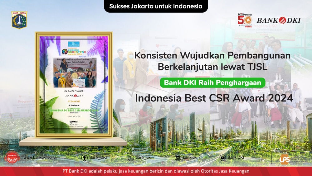 Bank DKI Terus Berkontribusi Bantu Masyarakat dalam Program TJSL