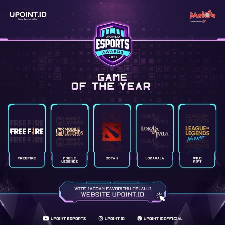 Tutup Tahun, UPoint Gelar Penghargaan Esports Awards 2021