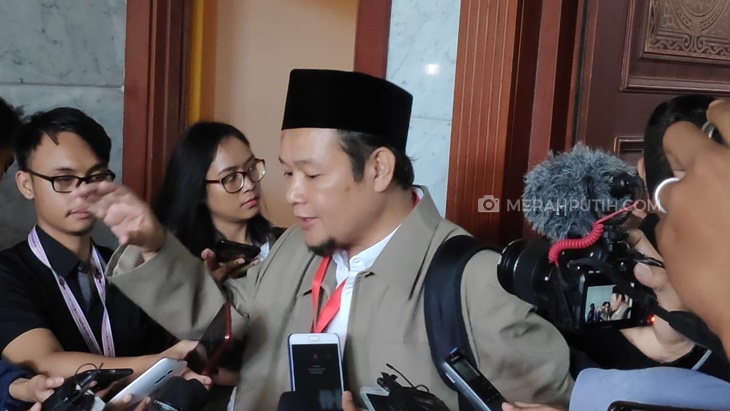 Agus Maksum, saksi kubu BPN Prabowo-Sandi di Sidang Sengketa Pilpres 2019. (MP/Ponco Sulaksono)