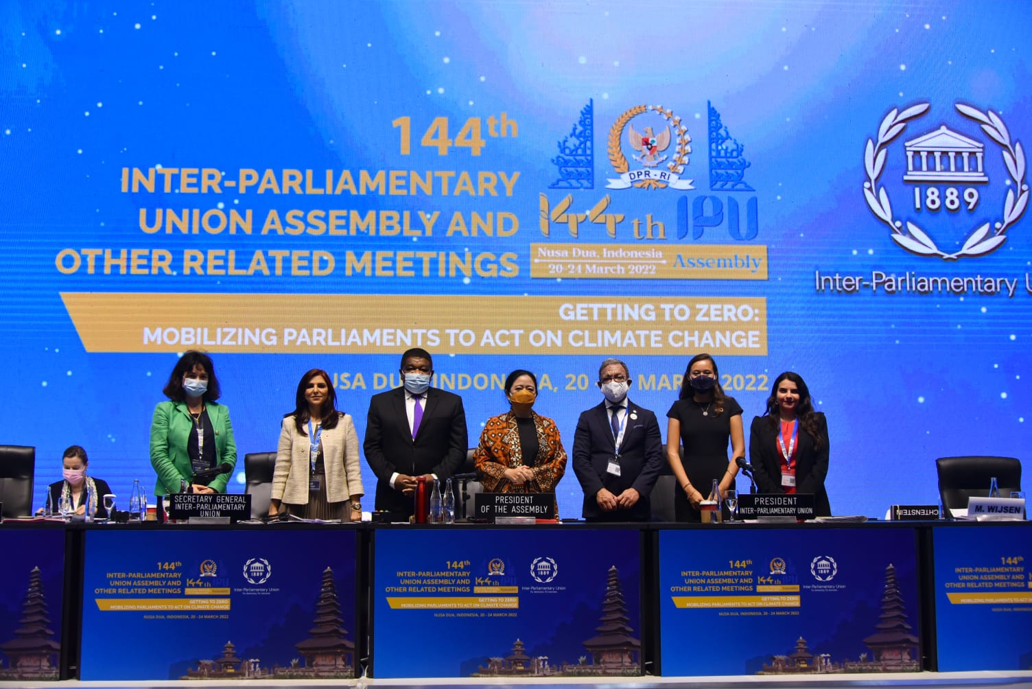 Ketua DPR RI Puan Maharani dalam  144th Assembly of the Inter Parliamentary Union (IPU) di Bali. (Foto: DPR RI)