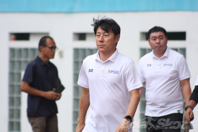 Shin Tae-yong (BolaSkor.com/Hadi Febriansyah)