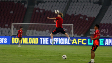 Latihan Resmi Jepang Jelang Laga Lawan Indonesia di Stadion GBK Senayan 