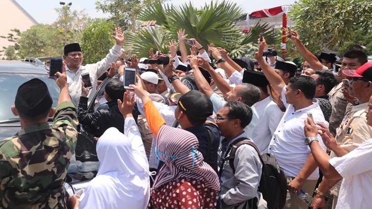 Capres Prabowo Subianto di Pondok Pesantren Tebuireng, Jombang, Jawa Timur (Foto: Divisi Media dan Komunikasi BPN Prabowo-Sandi)