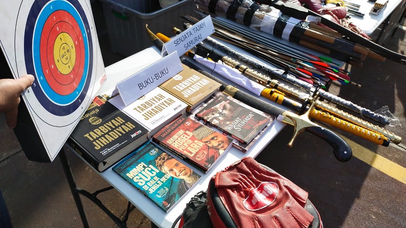 Barang Bukti Kasus Terorisme. (Foto: MP/Budi)