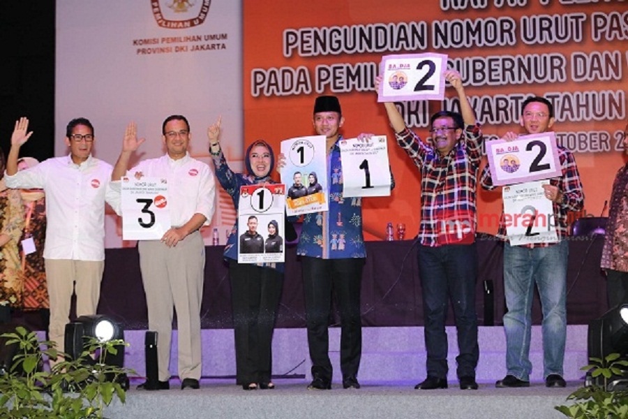 Infografis Hasil Survei Pilgub DKI 2017