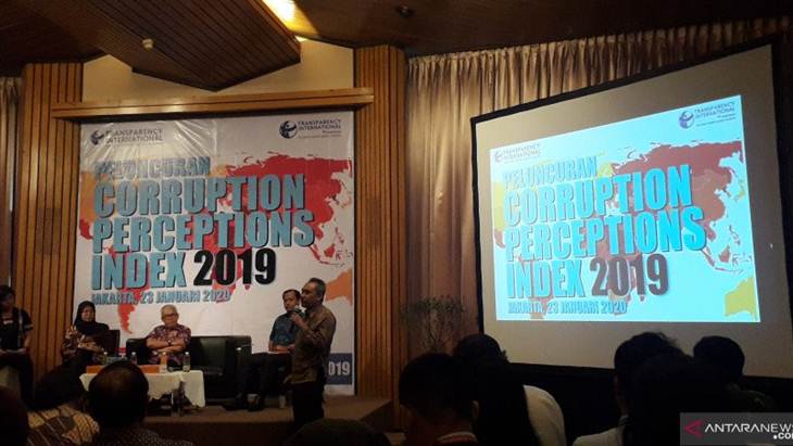 TII: Skor Indeks Persepsi Korupsi Indonesia Naik Dua Poin