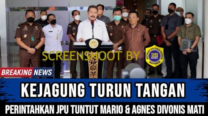 [HOAKS atau FAKTA]: Kejaksaan Tuntut Mario Dandy Hukuman Mati